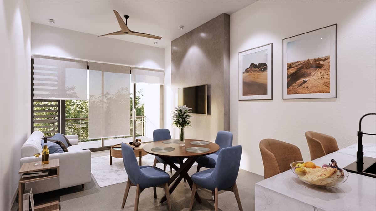 1 bedroom unit interior