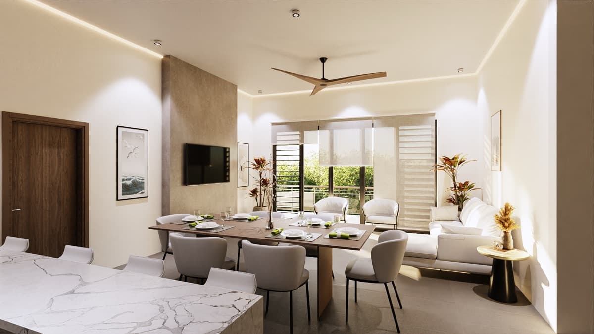 3 bedroom unit interior