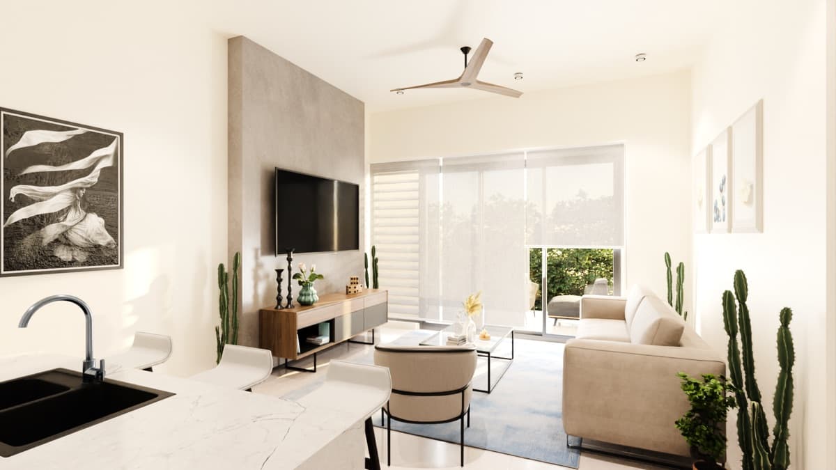 2 bedroom unit interior